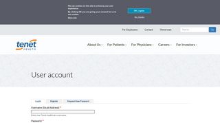 User account | Tenet Healthcare