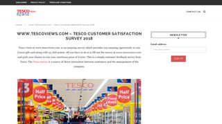 www.tescoviews.com - Tips to WIN £1000 - Tesco Views Survey 2018