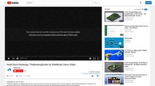 Hotel Direct Bookings: TheBookingButton by SiteMinder Demo Video ...