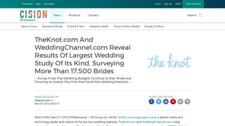 TheKnot.com And WeddingChannel.com Reveal Results Of Largest ...