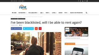 I've been blacklisted, will I be able to rent again? - Rent.com.au