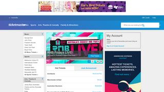 Tickets for Concerts, Sports, Arts, Theatre, Family ... - Ticketmaster