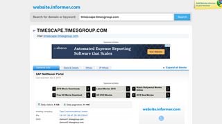 timescape.timesgroup.com at WI. SAP NetWeaver Portal