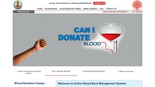 Online Blood Bank Management System | TANSACS