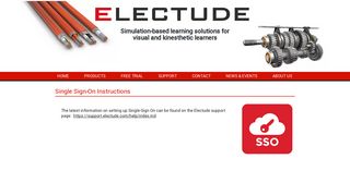 electude | SINGLE SIGN-ON INSTRUCTIONS