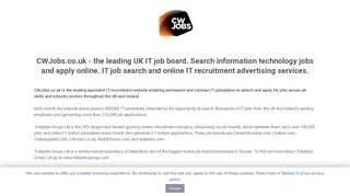 CW Jobs Recruiter Login Alternative - cwjobs.co.uk | JobAdder