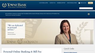 Personal Online Banking - TowneBank