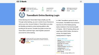 TowneBank Online Banking Login - CC Bank