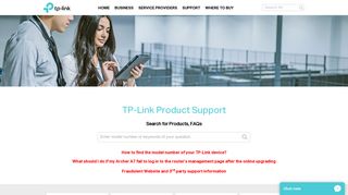TP-Link Product Support - Wireless Networking Equipment Support