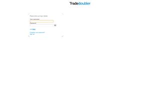 Tradedoubler - login