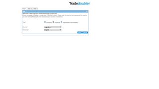 Tradedoubler - Step 1