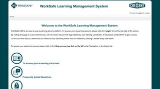 WorkSafe Learning Management System