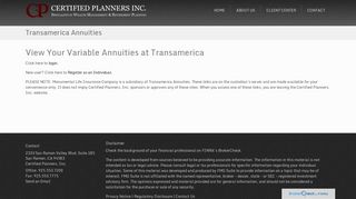 Transamerica Annuities - Certified Planners, Inc.