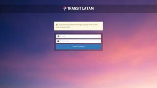 Transit - Login - transit latam