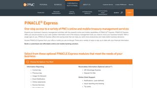 PINACLE® Express | PNC