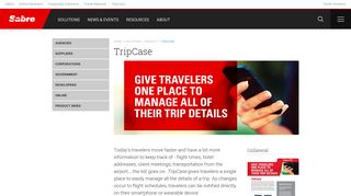 TripCase - Sabre Travel Network