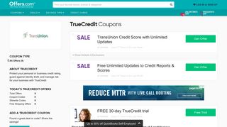 TrueCredit Coupons & Promo Codes 2019 - Offers.com