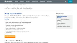 myTrustmark Business Online Banking