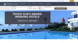 Hotels South Africa | Tsogo Sun Hotels Throughout Africa