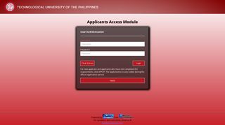 Technological University of the Philippines - AIMS | Applicants Access ...