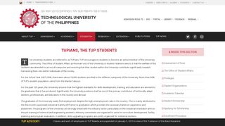 TUPians, The TUP Students | Technological University of the Philippines