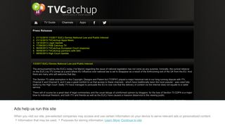 Press Releases - TVCatchup