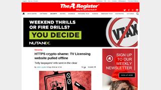 UK TV Licensing - TheRegister