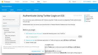 Authenticate Using Twitter Login on iOS | Firebase
