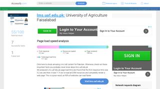 Access lms.uaf.edu.pk. University of Agriculture Faisalabad
