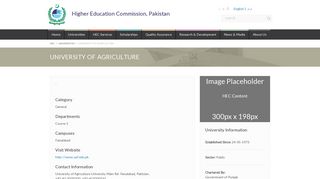 University of Agriculture - Universities