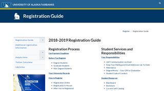 Home | Registration Guide - University of Alaska Fairbanks
