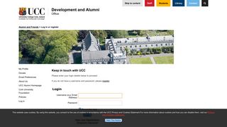 Log in or register - University College Cork - UCC