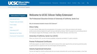 International Programs | UCSC Silicon Valley Extension