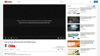 How to Check Ufone Number Call & SMS History - YouTube
