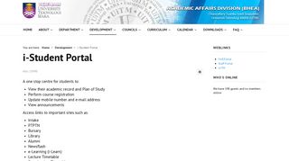 i-Student Portal - HEA UiTM