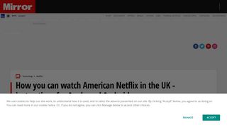 How you can watch American Netflix in the UK - instructions for Apple ...