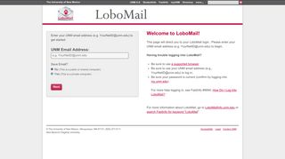 LoboMail | The University of New Mexico