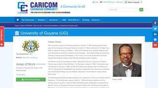 University of Guyana (UG) - Community Institution Profile ...