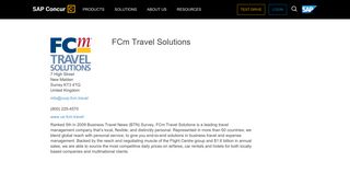 FCm Travel Solutions - SAP Concur
