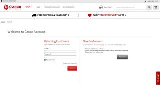 Canon Account - Sign In|Canon Online Store - Canon Global