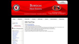 USA Test Prep - Bowdon High - Carroll County Schools