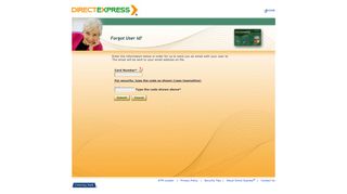 Forgot User Id? - Direct Express
