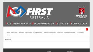 About Us – FIRST Australia