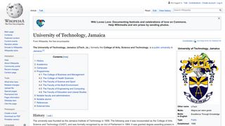 University of Technology, Jamaica - Wikipedia