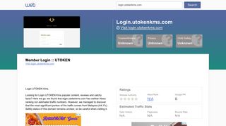 Everything on login.utokenkms.com. Member Login :: UTOKEN.