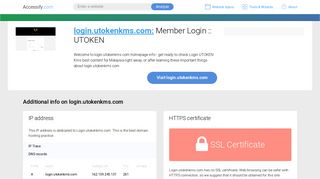 Access login.utokenkms.com. Member Login :: UTOKEN