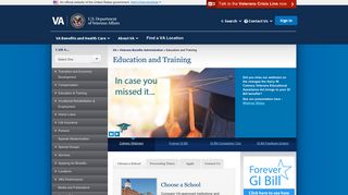 Education and Training Home - VA.gov