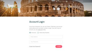 Account Login - Great Value Vacations