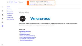 Veracross: SMS Instructional Technology Site - Dashboard