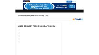 Vibes Connect Personals Dating Com - 20Fr